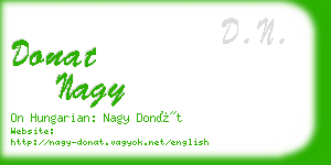 donat nagy business card